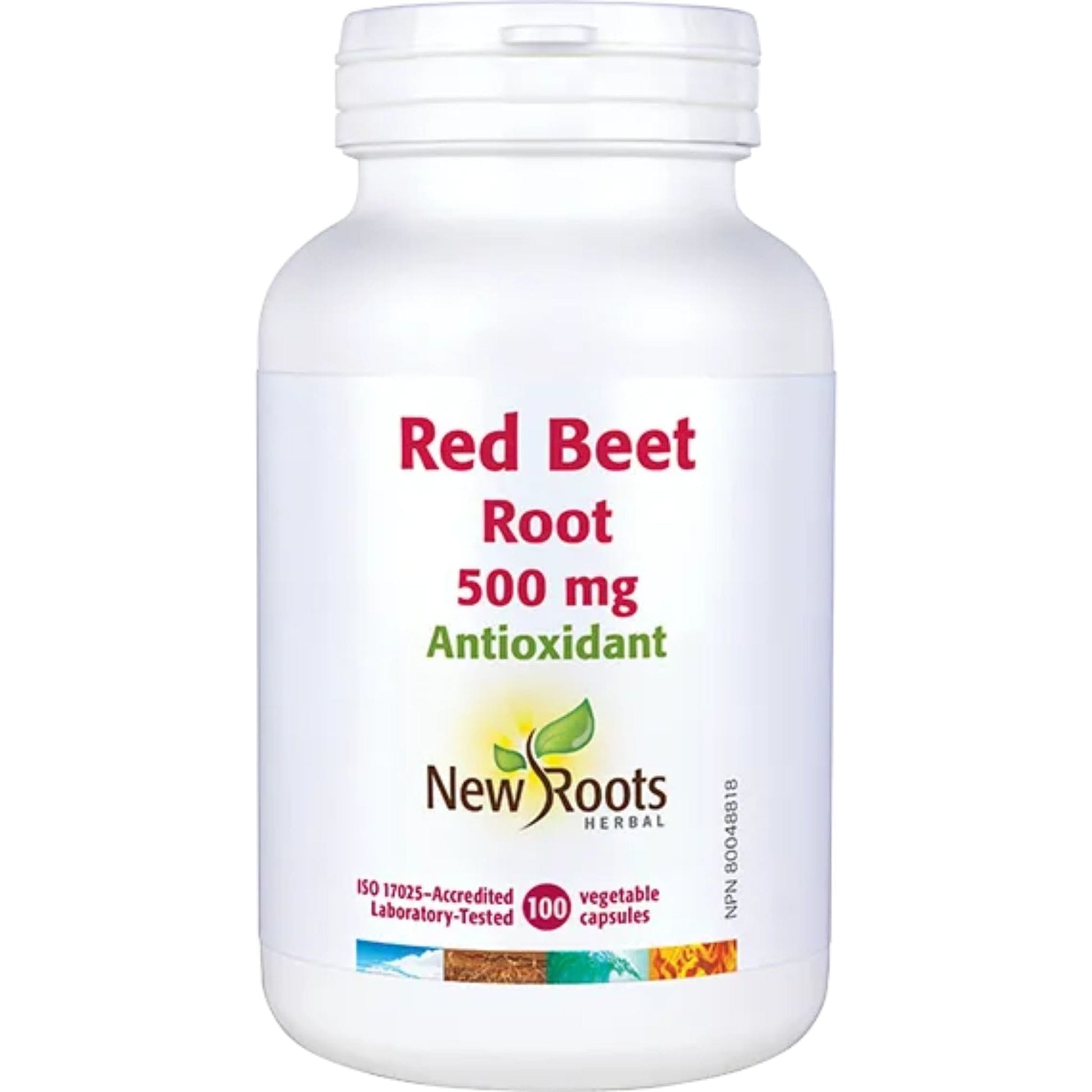 100 Vegetable Capsules | New Roots Red Beet Root 500mg