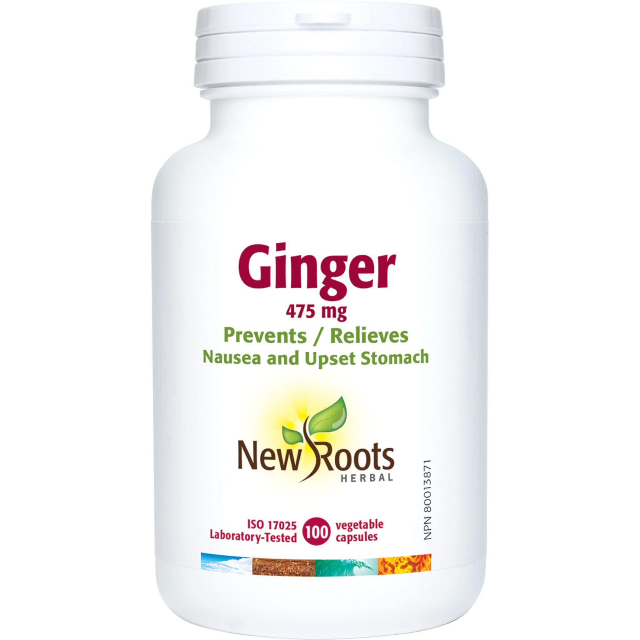 Nes Roots New Roots Ginger 475mg, 100 Capsules