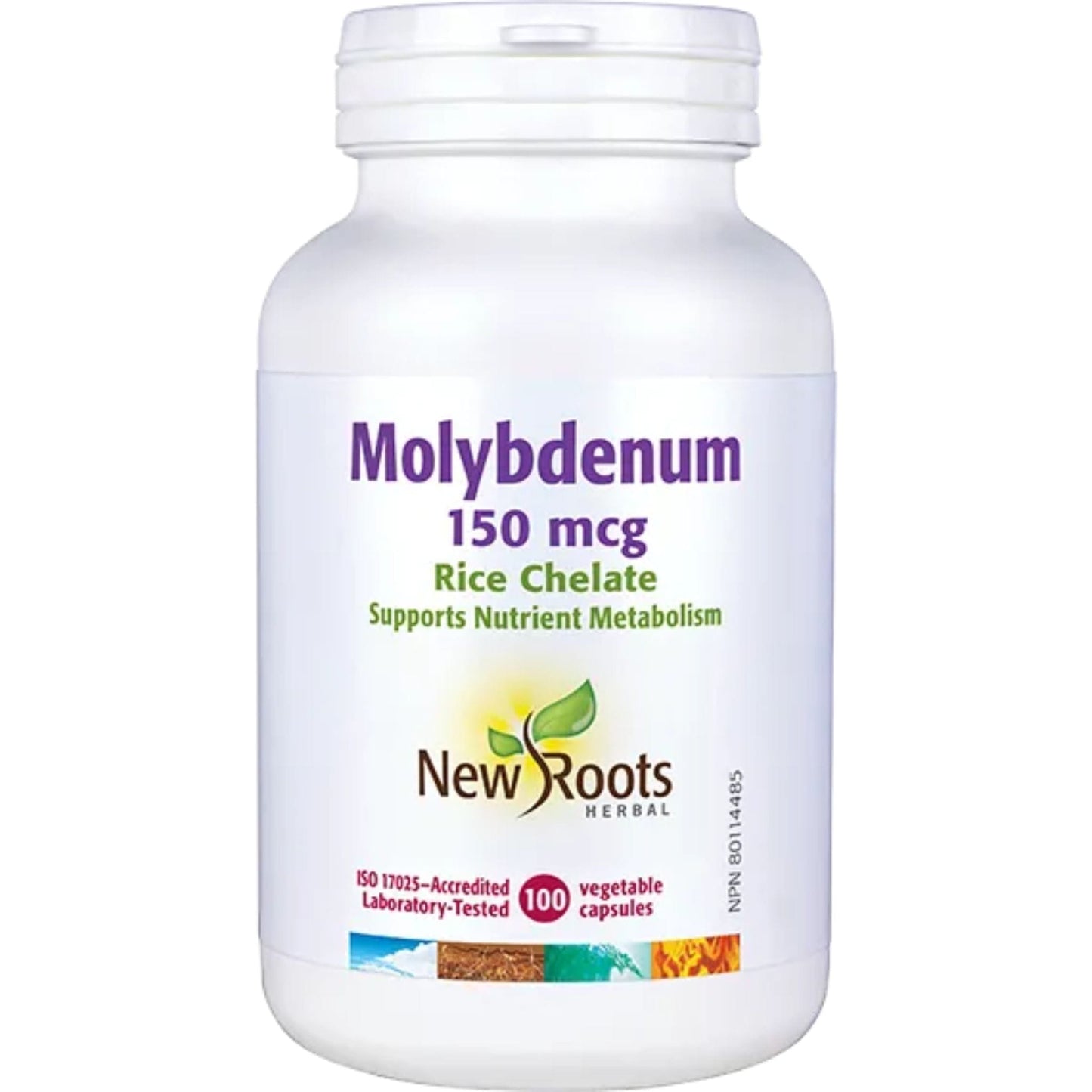 100 Vegetable Capsules | New Roots Molybdenum 150mcg