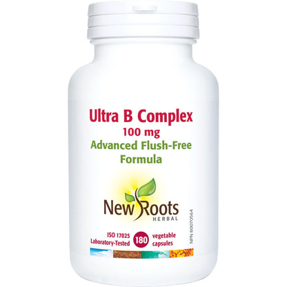 180 Vegetable Capsules | New Roots Herbal Ultra B Complex 100mg
