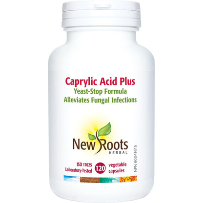 120 Vegetable Capsules | New Roots Herbal Caprylic Acid Plus