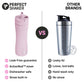 PerfectShaker LUMA Stainless Steel Shaker Cup with Straw, Double Wall Insulated Cold 12+ Hours, Leak-Proof and Dishwasher Safe, 650ml