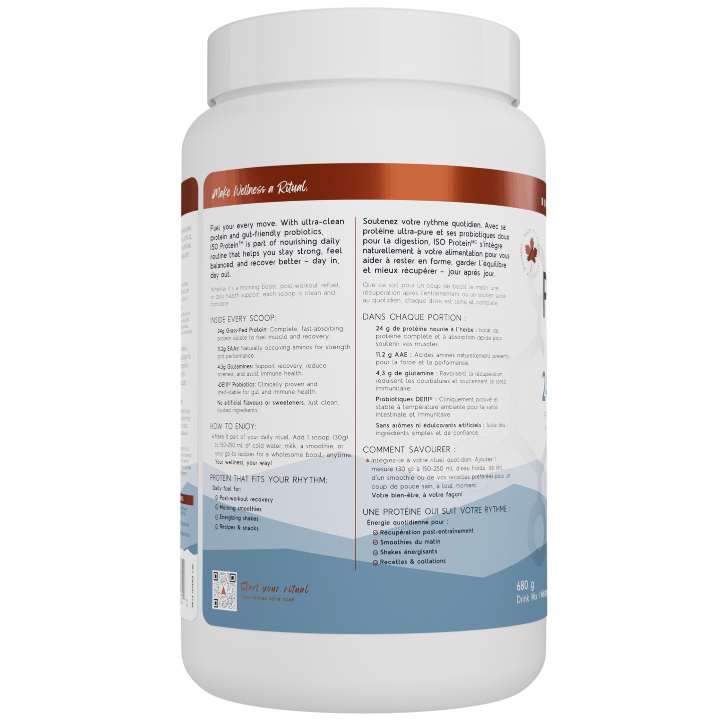 680g French Vanilla | North Coast Naturals ISO Protein Powder