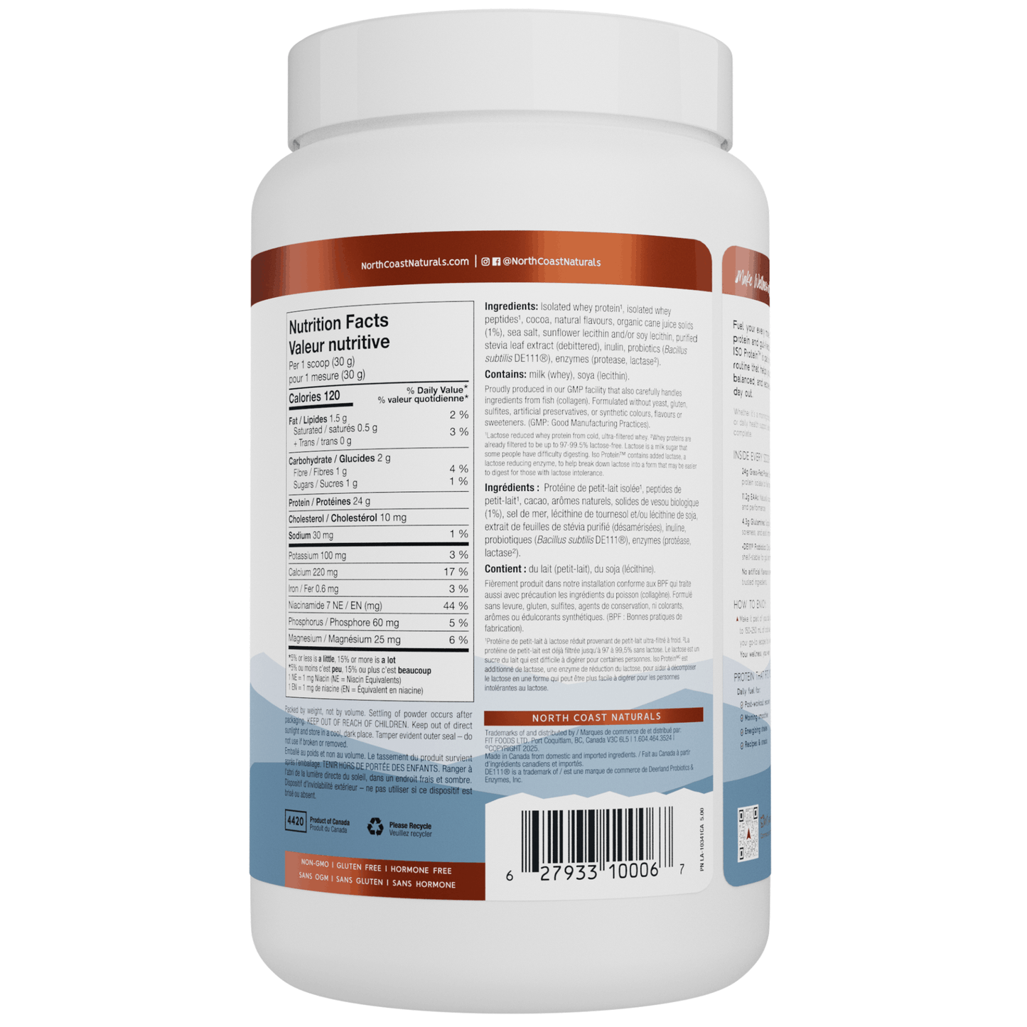 680g French Vanilla | North Coast Naturals ISO Protein Powder
