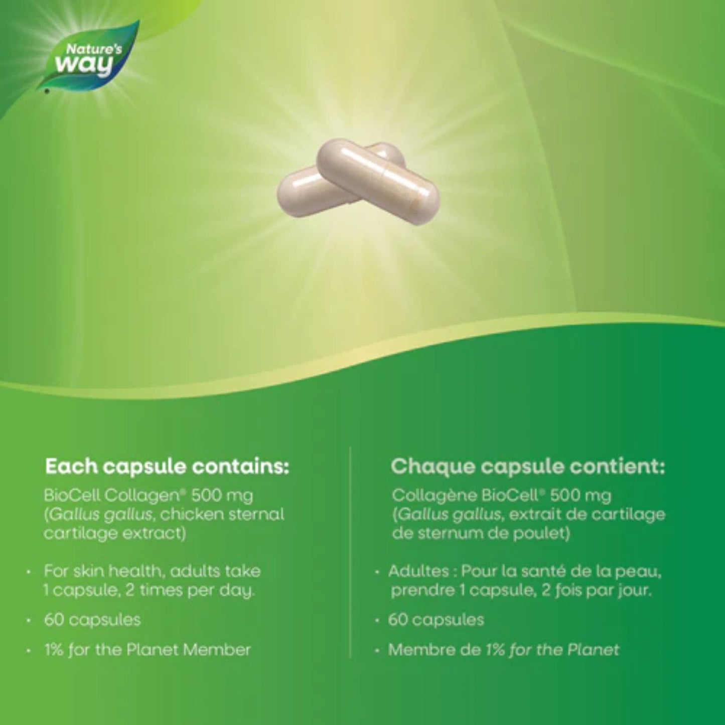 60 Capsules | Nature's Way Hydraplenish plus Hyaluronic Acid