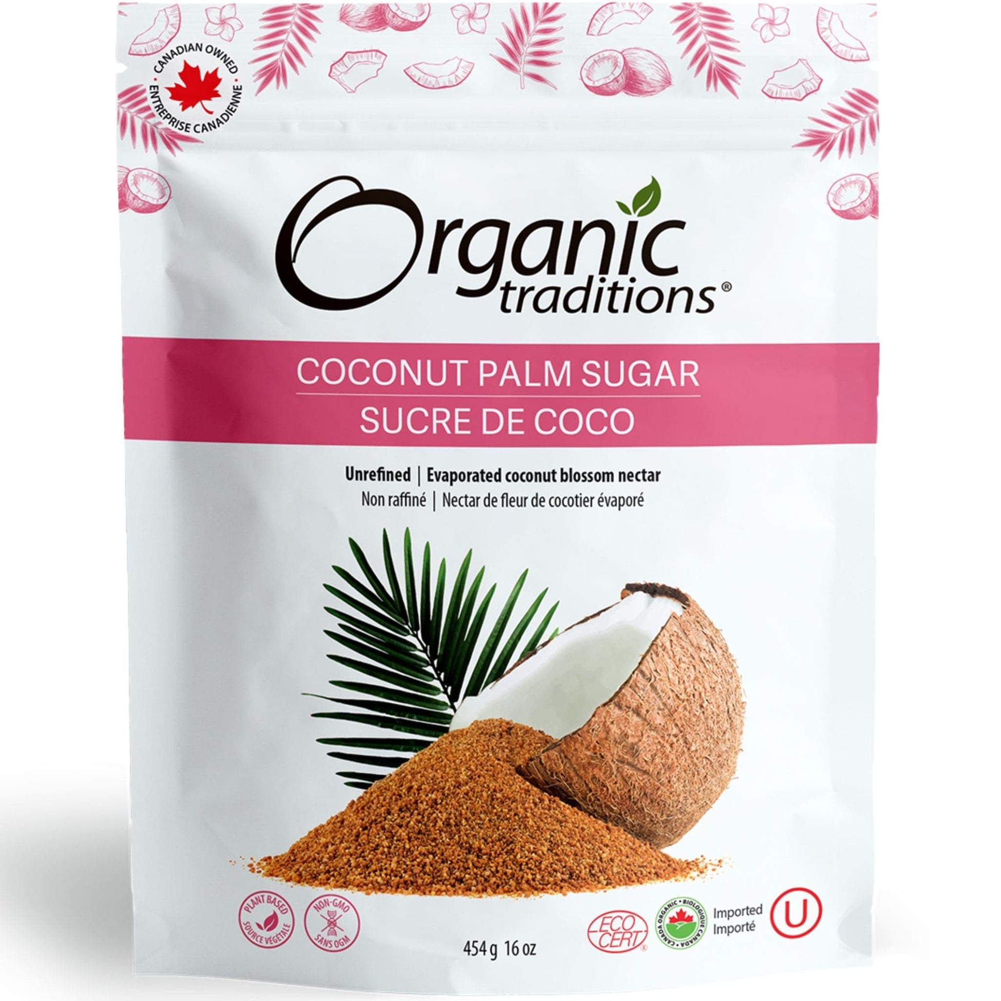 organic coconut palm sugar paleo Organic Traditions Coconut Palm Sugar, 227-454g