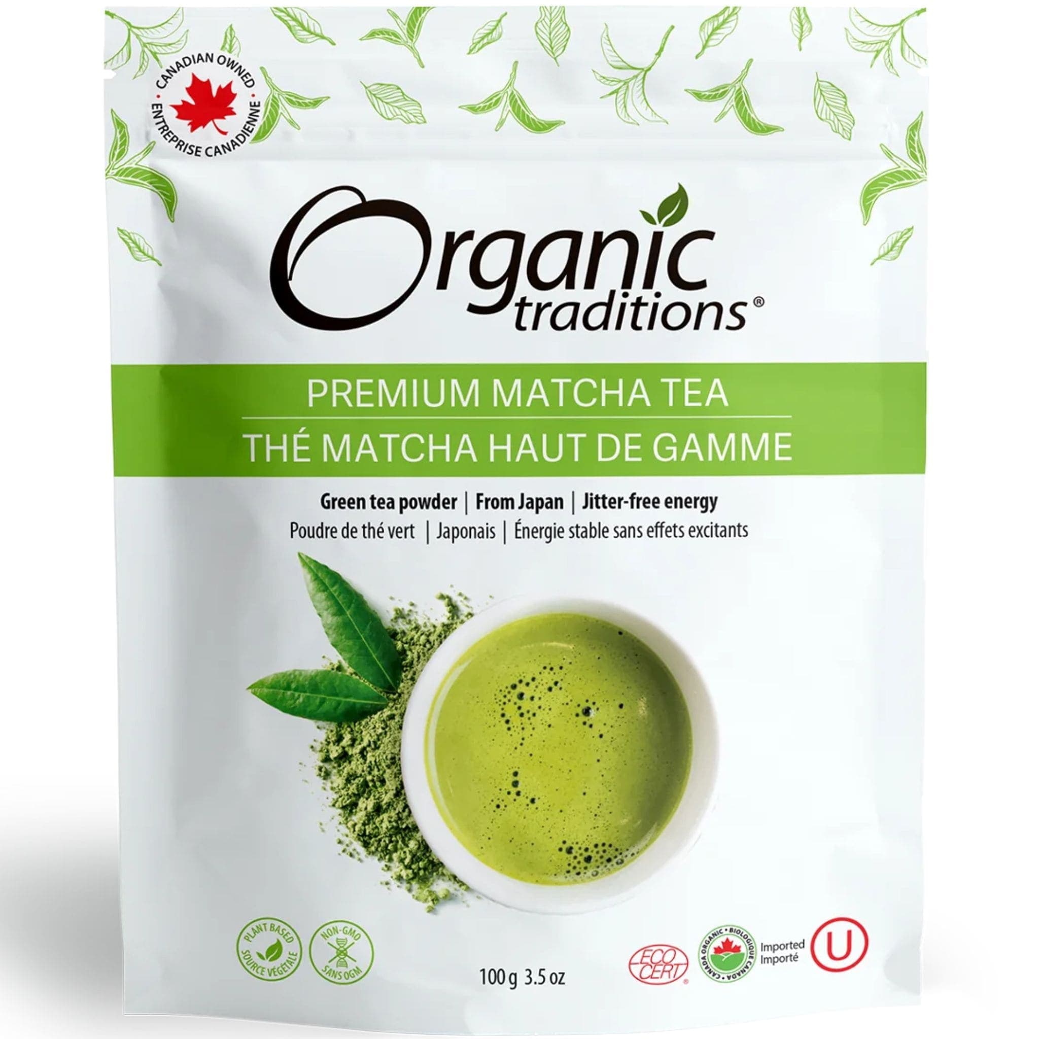 Matcha Powder Traditional Organic Traditions Premium Matcha Tea, 100g