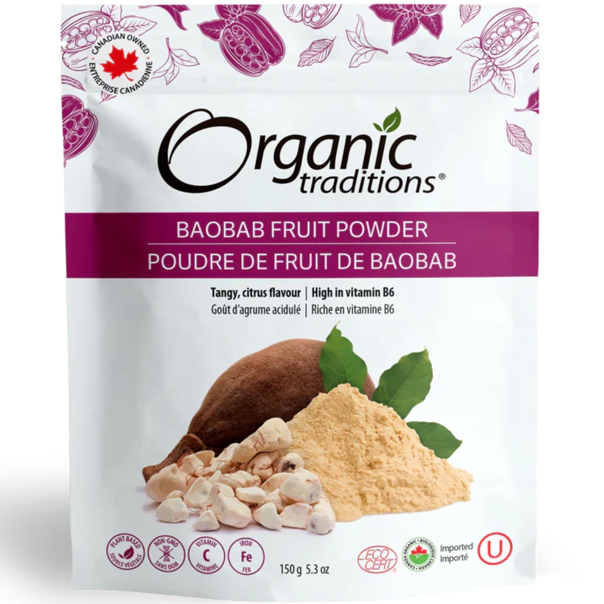 Organic Traditions Baobab Fruit Powder, 150g