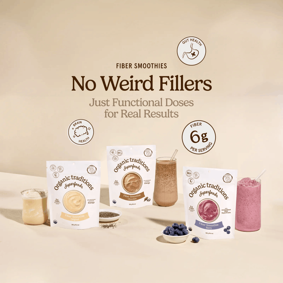 100g | Organic Traditions Superfoods Skin Glow Smoothie Powder