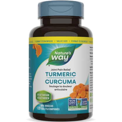 120 Vegetarian Tablets | Nature's Way Turmeric Standardized 450 mg 95% Curcumin