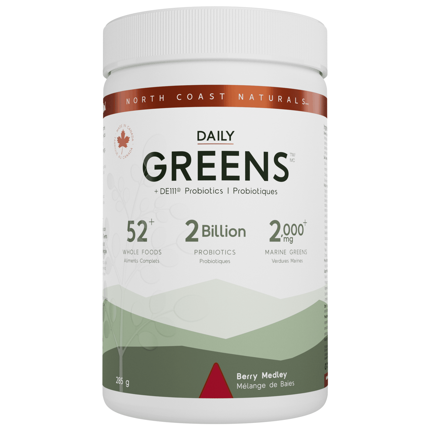 285g Berry Medley | North Coast Naturals Daily Greens Powder