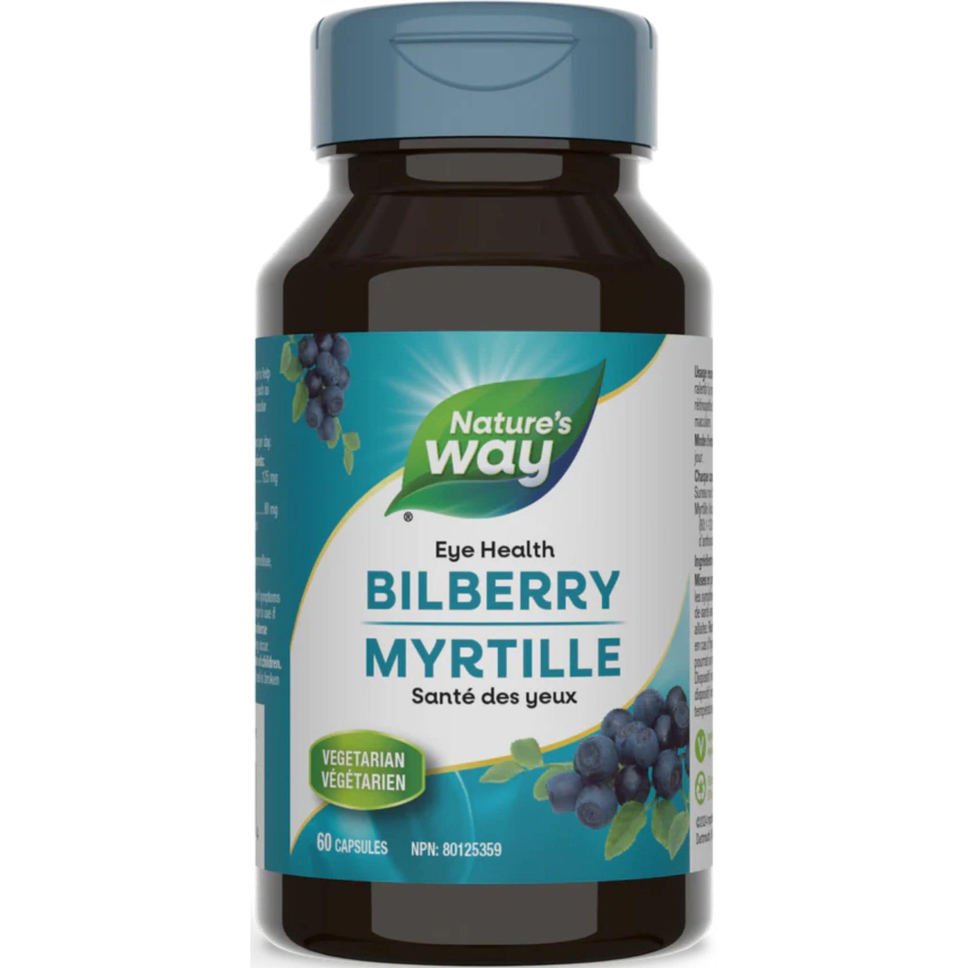 60 Vegetarian Capsules | Nature's Way Bilberry, Standardized Extract