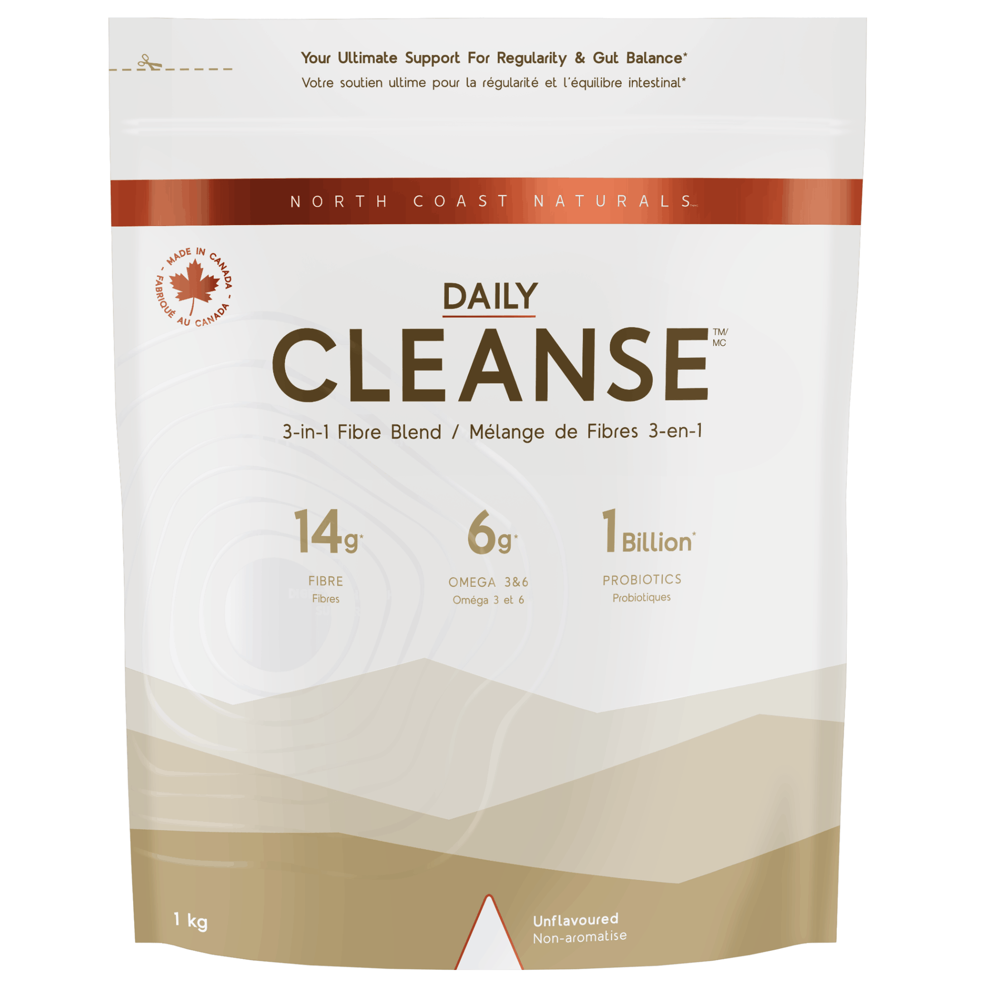 1kg Unflavoured | North Coast Naturals Daily Cleanse Powder