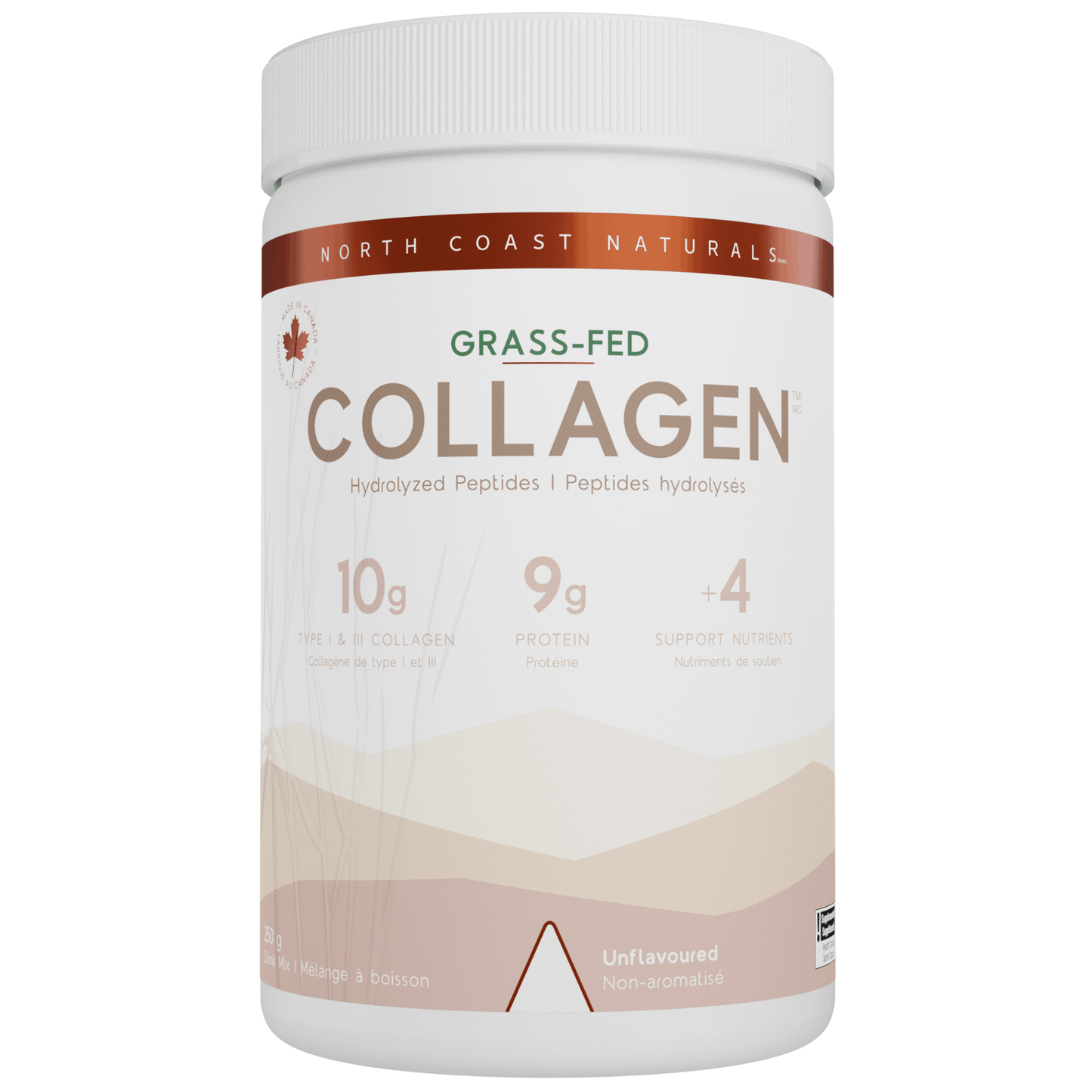 250g Unflavoured | North Coast Naturals Grass-Fed Collagen Powder
