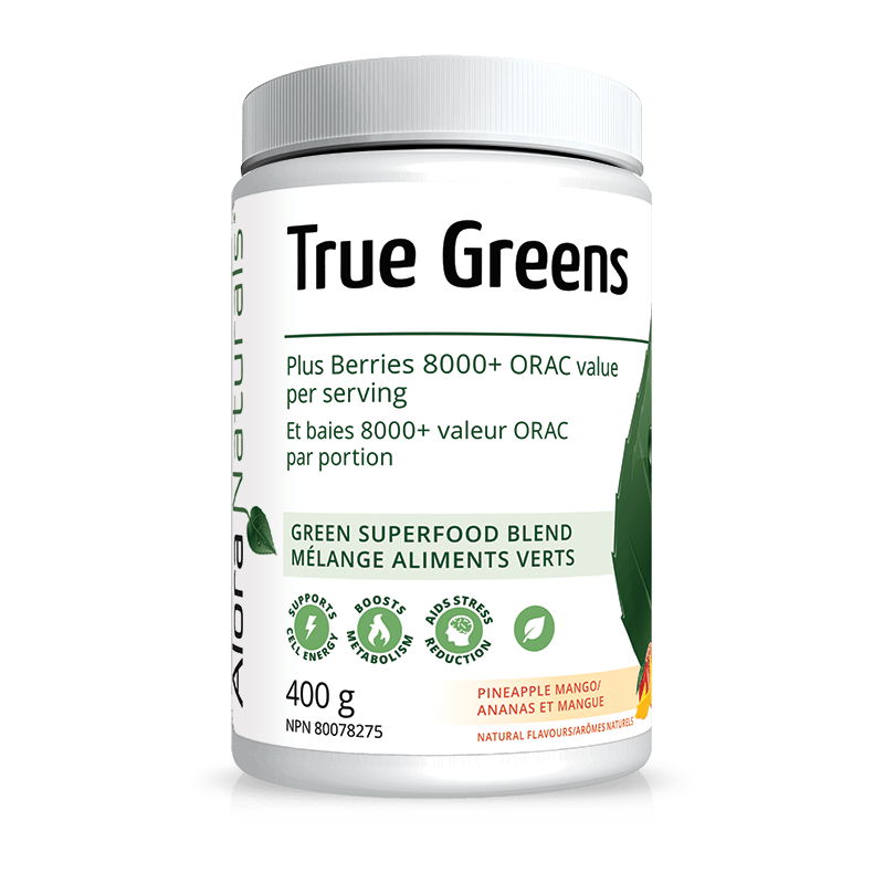 Alora Naturals True Greens Pineapple Mango 400g