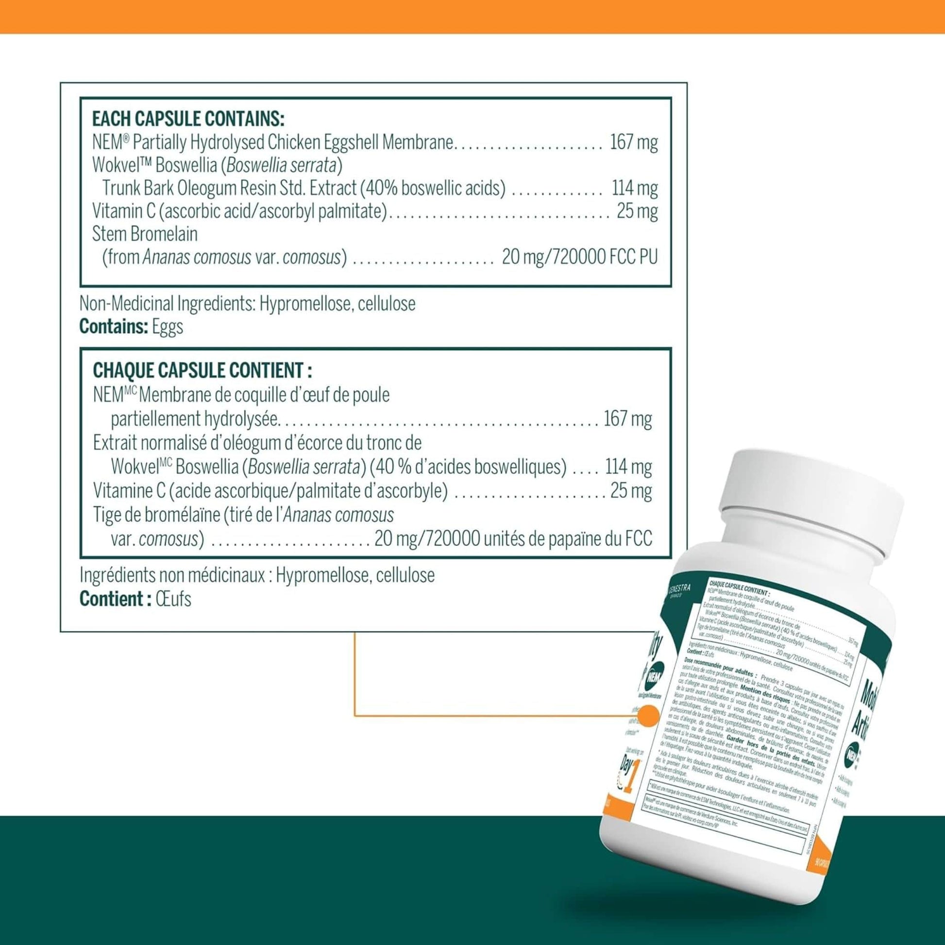 90 Vegetarian Capsules | Genestra Brands Mobility Joint Plus NEM