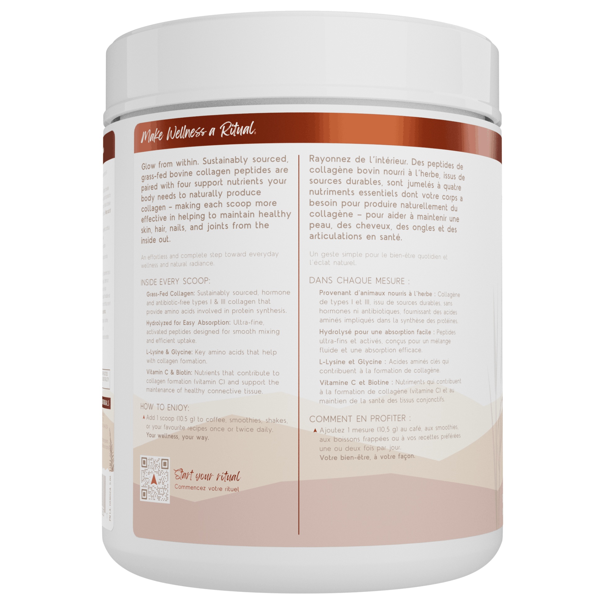 500g Unflavoured | North Coast Naturals Grass-Fed Collagen Powder