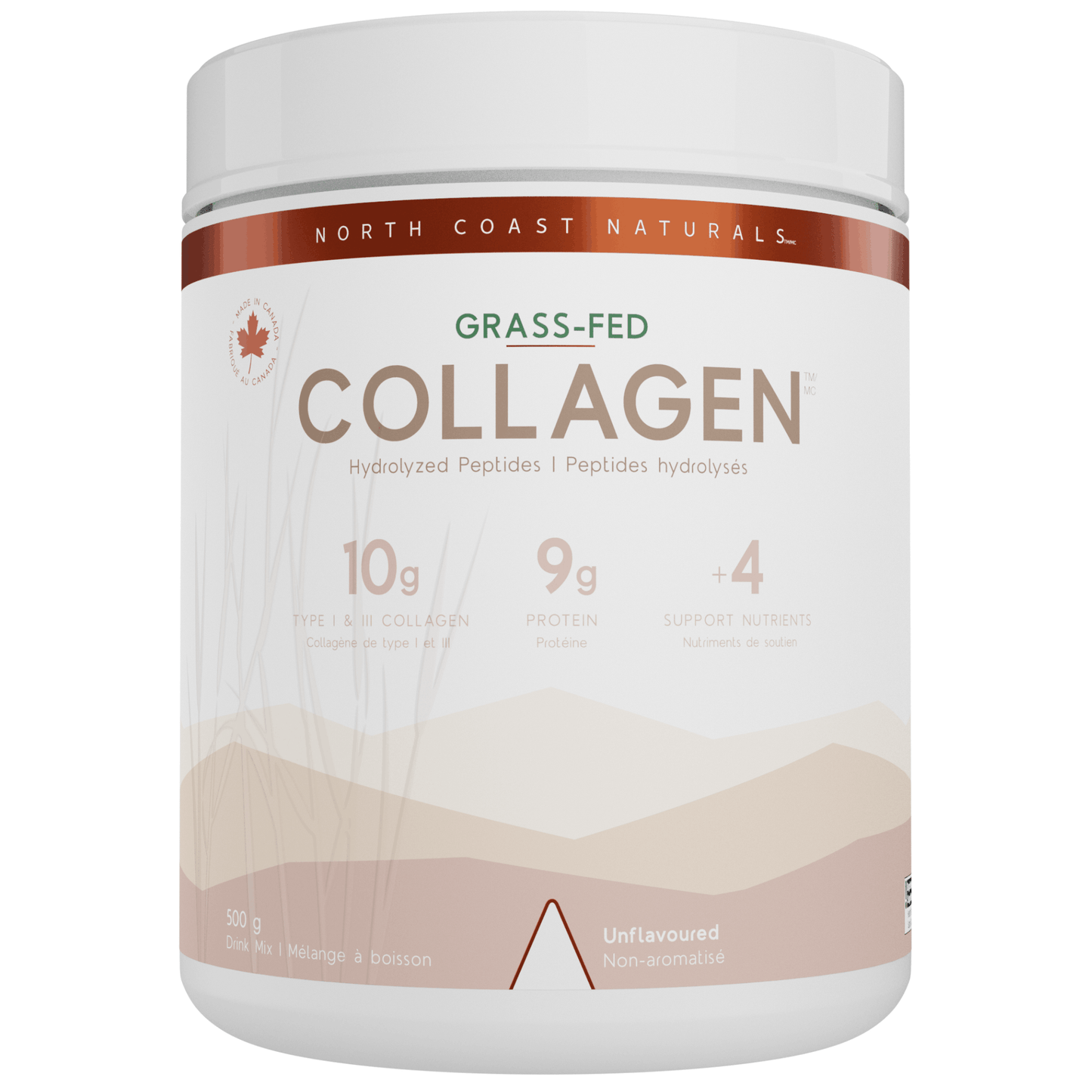 500g Unflavoured | North Coast Naturals Grass-Fed Collagen Powder