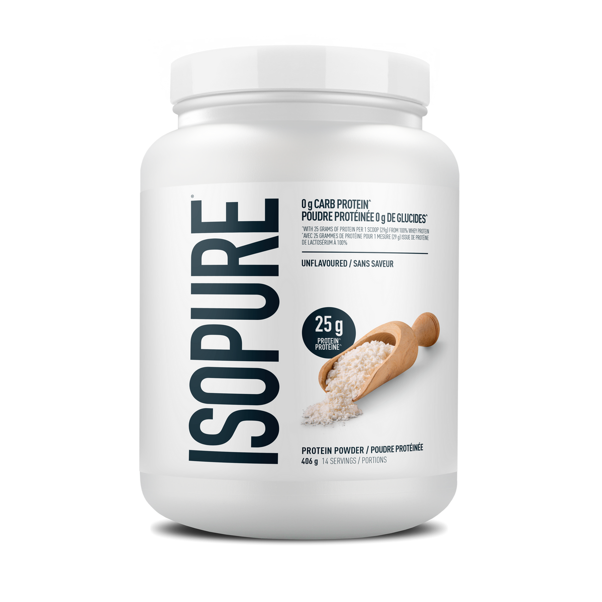 Isopure Whey Protein Isolate Unflavoured, 406g