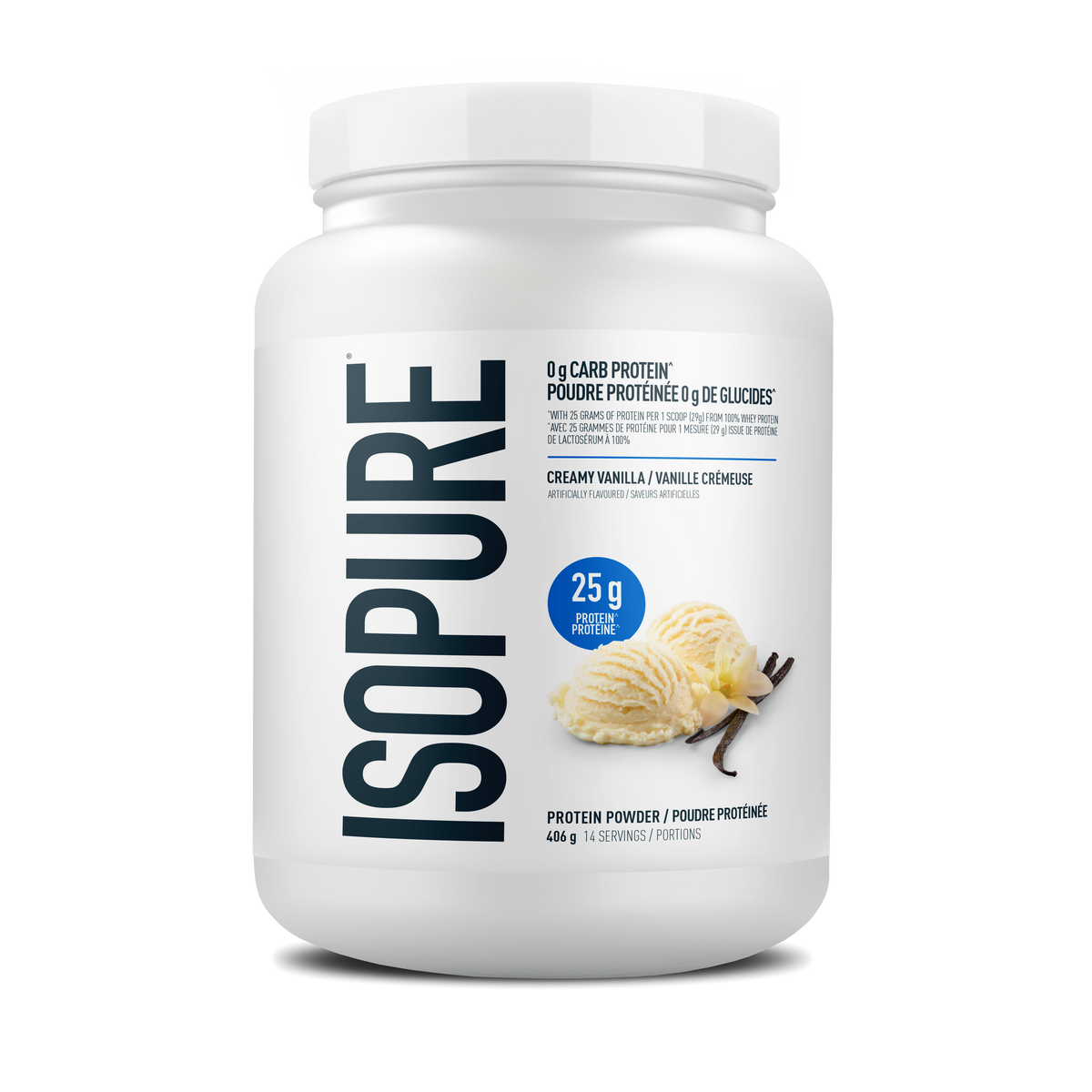 Isopure Whey Protein Isolate Vanilla, 406g