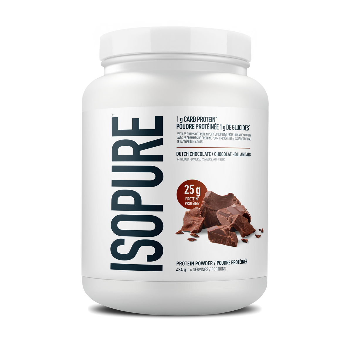 Isopure Whey Protein Isolate Dutch Chocolate, 434g