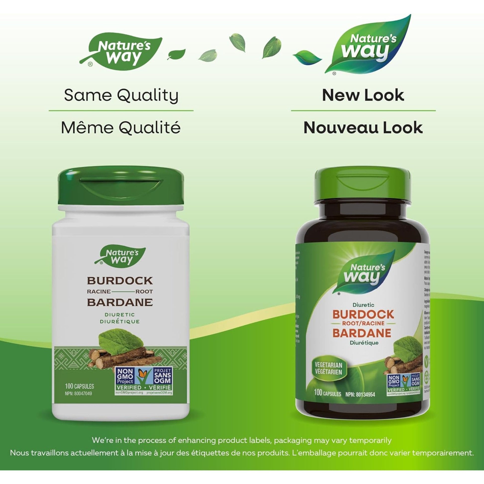 100 Vegetable Capsules | Nature's Way Burdock Root