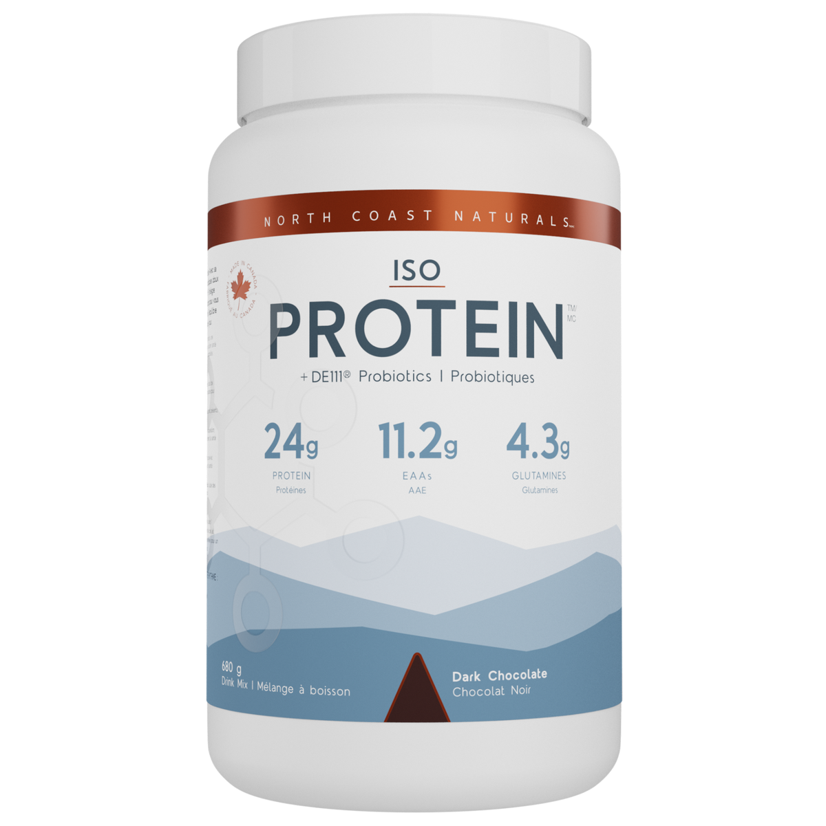 680g Dark Chocolate | North Coast Naturals ISO Protein Powder