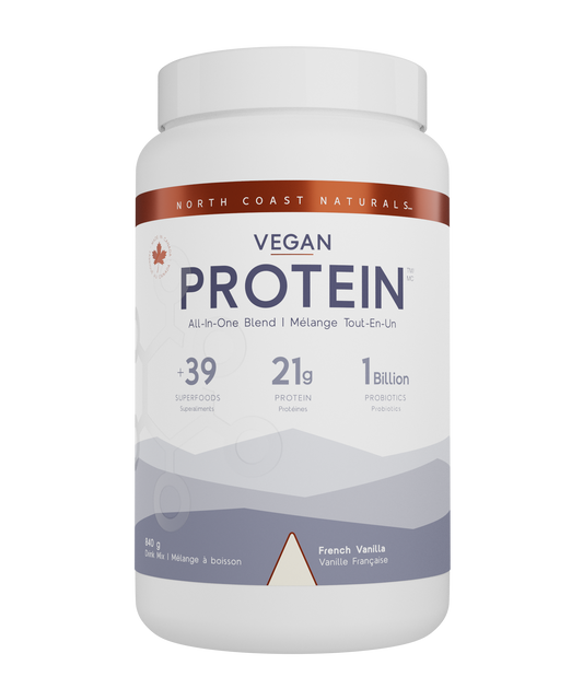 840g French Vanilla | North Coast Naturals Vegan All-In-One Protein Powder