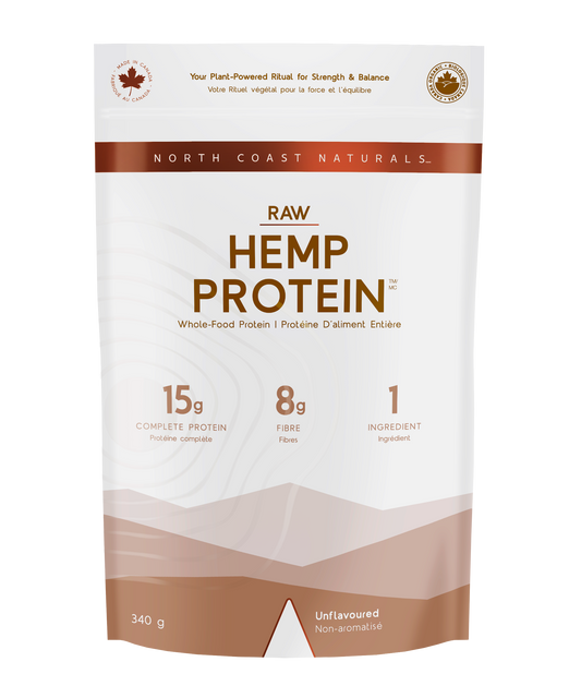 340g Unflavoured | North Coast Naturals Raw Hemp Protein Powder