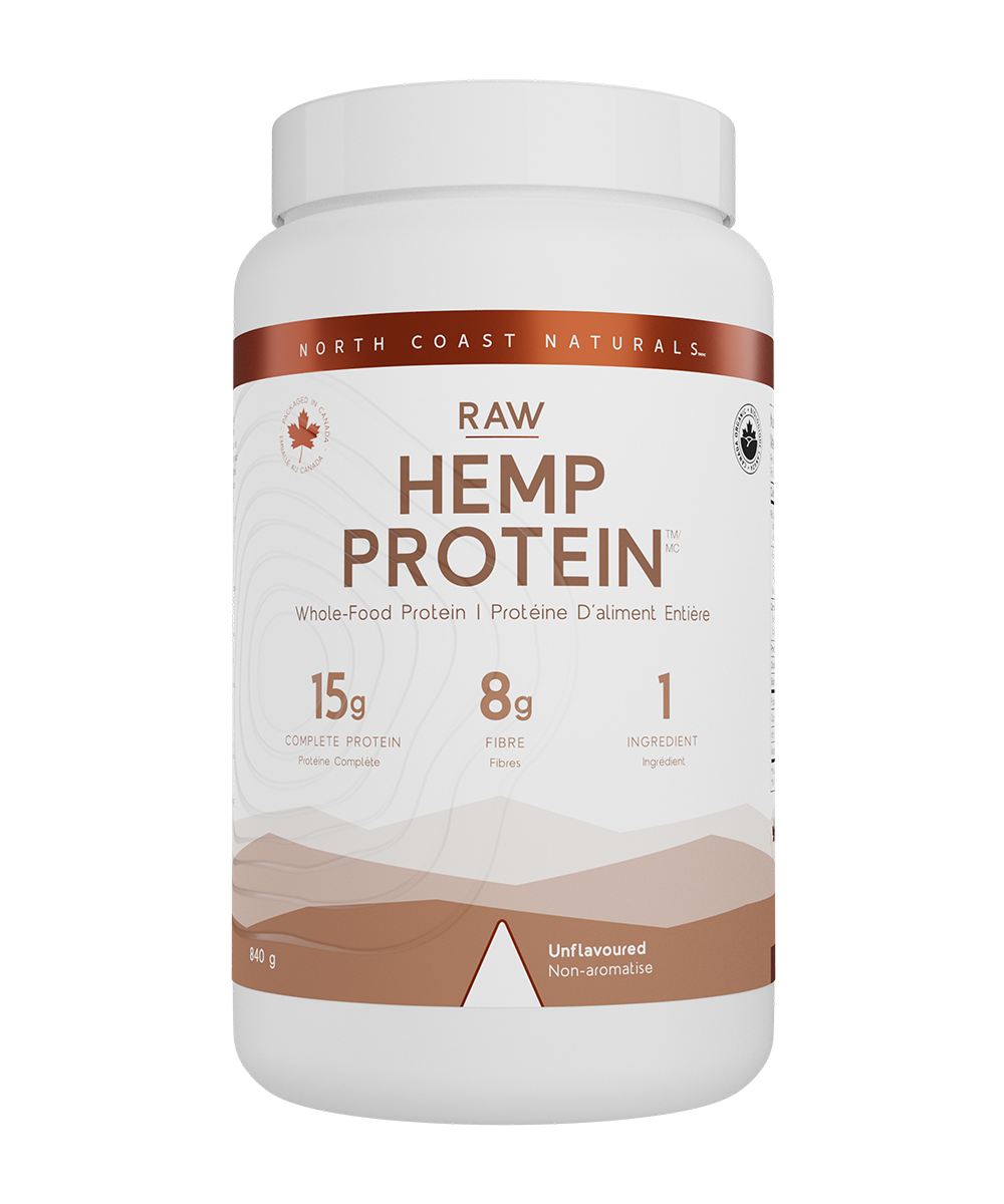840g Unflavoured | North Coast Naturals Raw Hemp Protein Powder