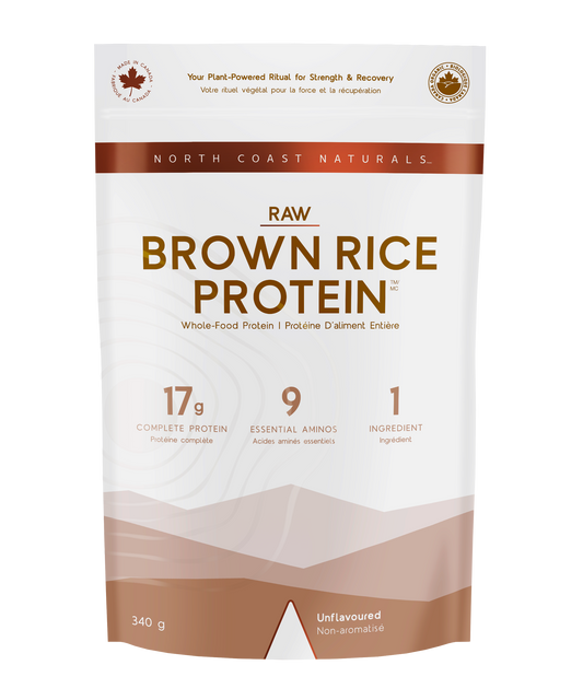 340g Unflavoured | North Coast Naturals Brown Rice Protein Powder