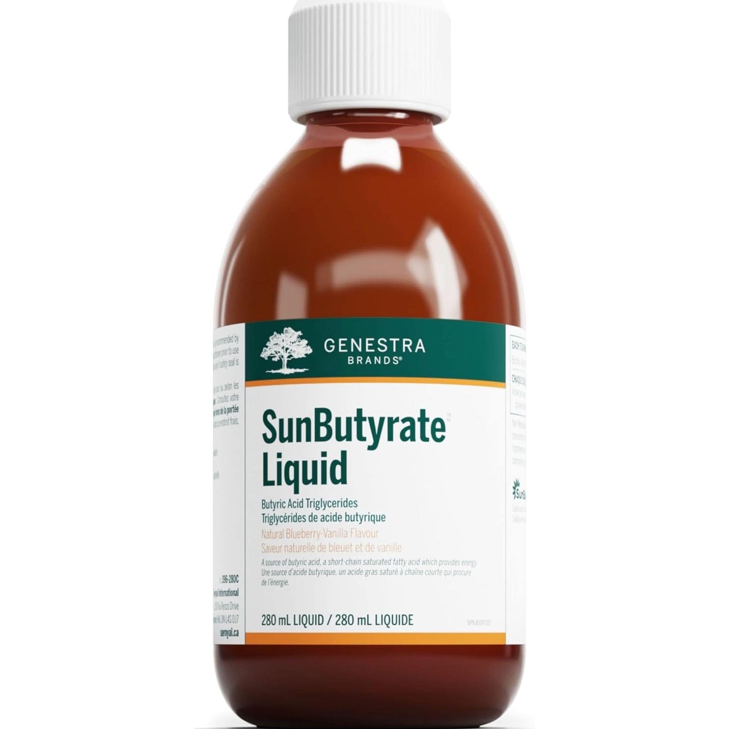 Natural Blueberry-Vanilla Flavour, 280mL | Genestra Brands SunButyrate Liquid
