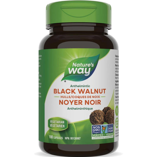 100 Vegetarian Capsules | Nature's Way Black Walnut Hulls