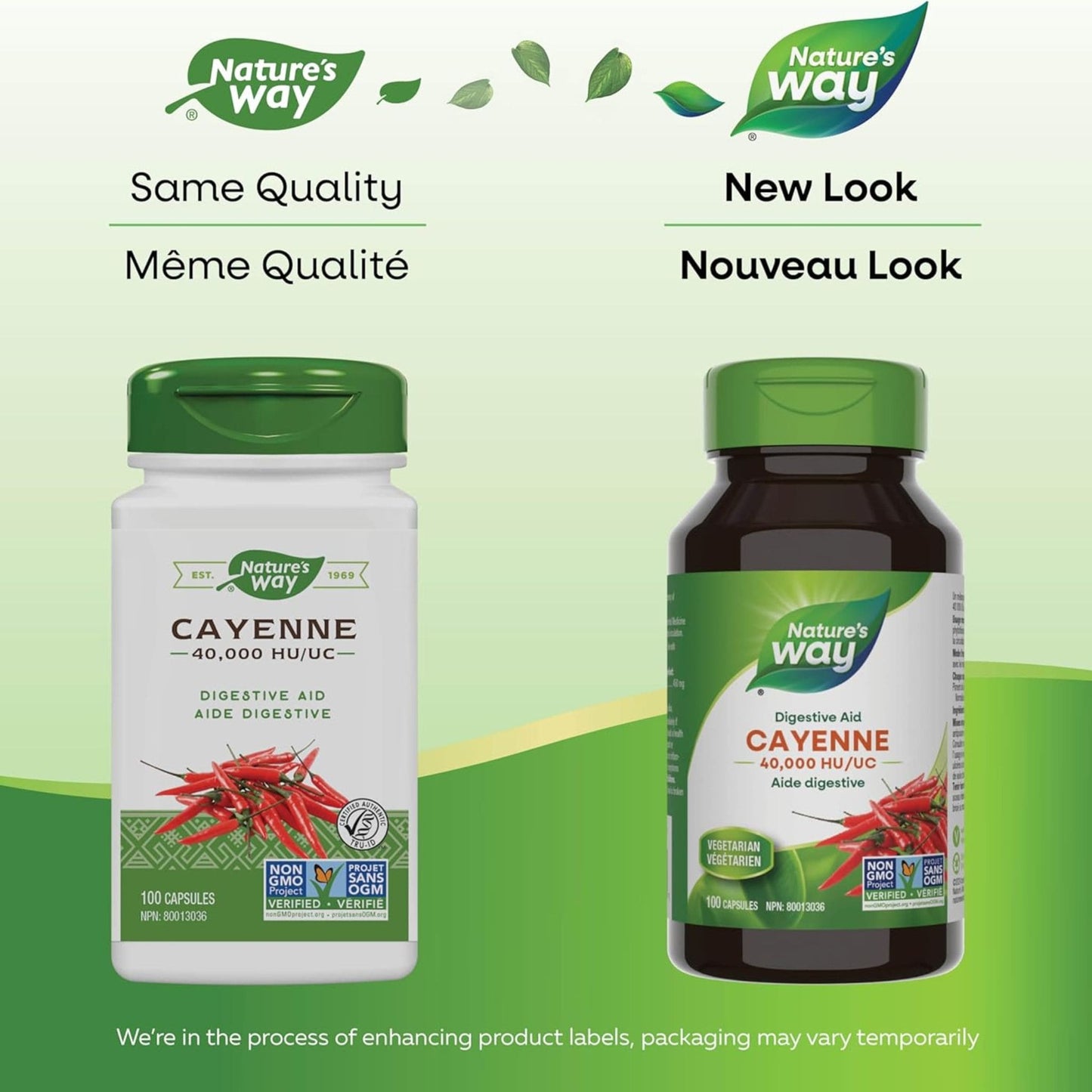 100 Capsules | Nature's Way Cayenne 40,000 HU/UC