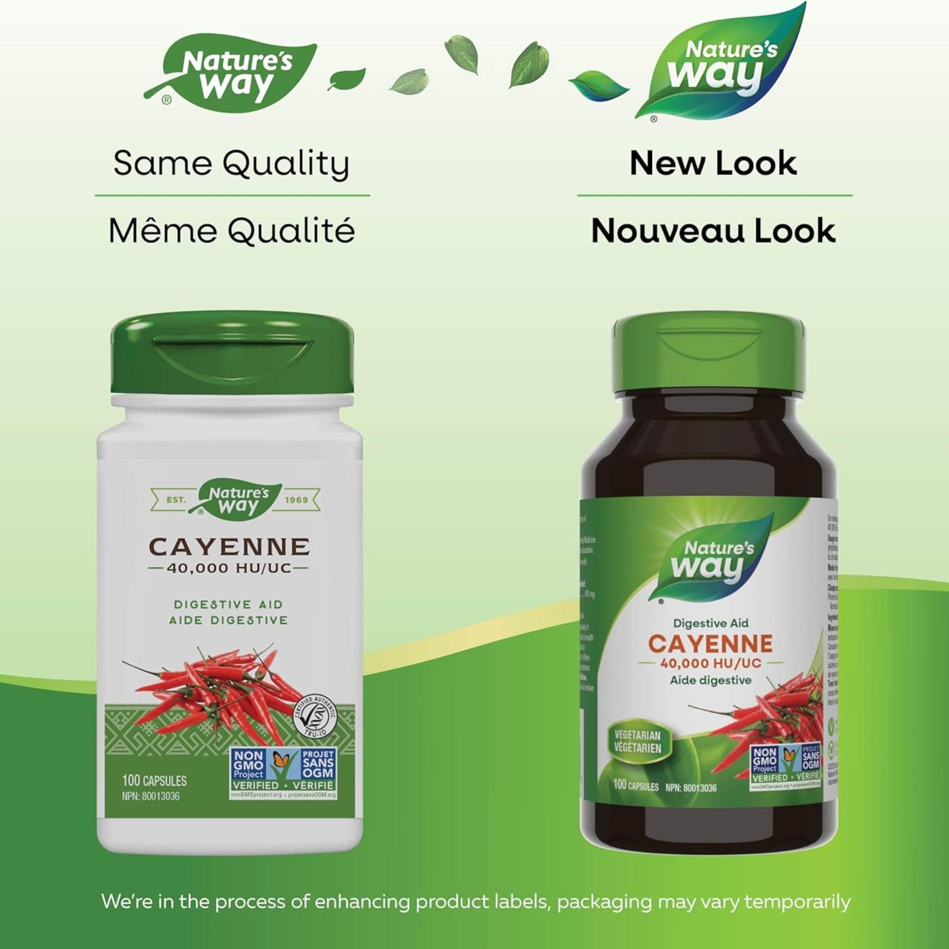 100 Capsules | Nature's Way Cayenne 40,000 HU/UC