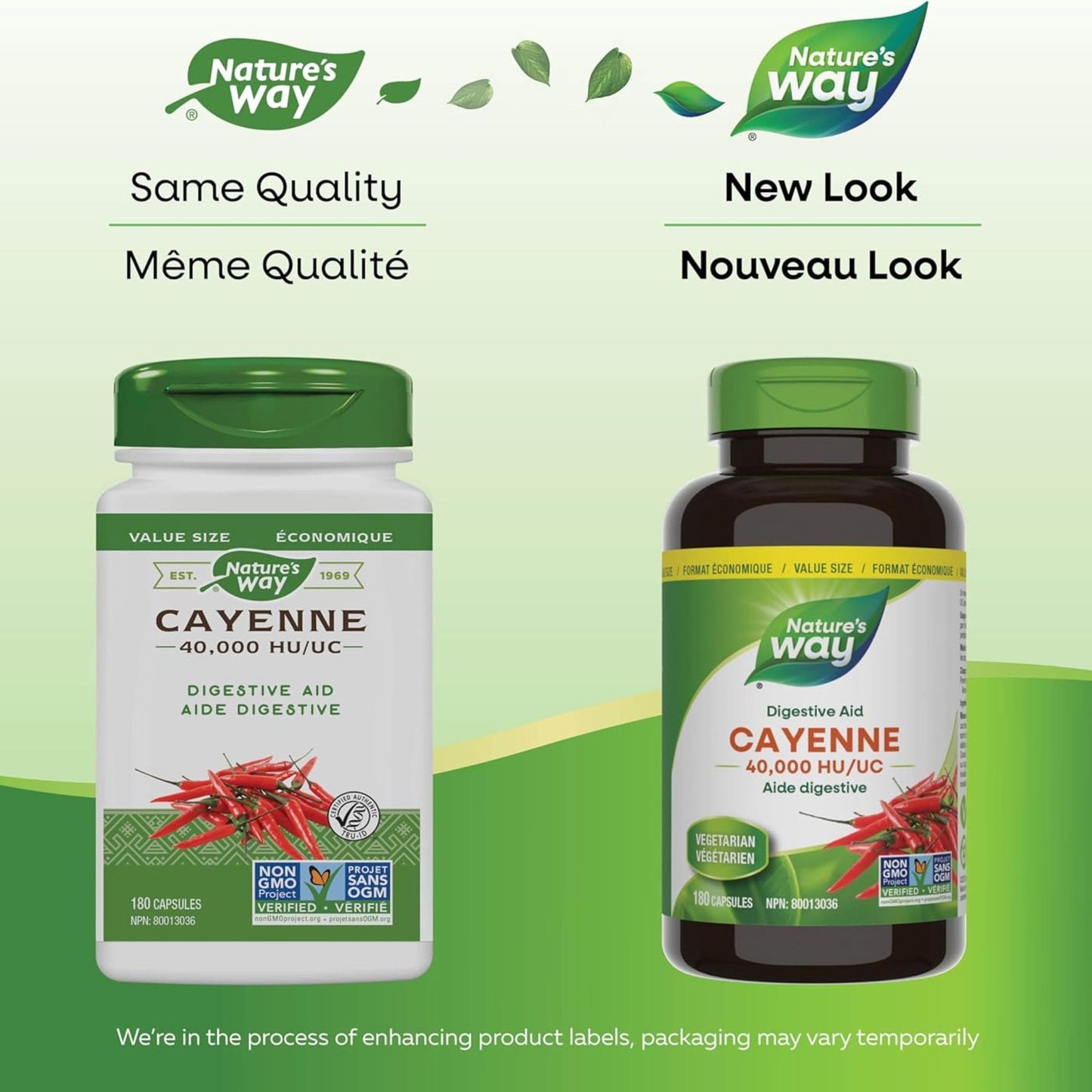180 Capsules | Nature's Way Cayenne 40,000 HU/UC