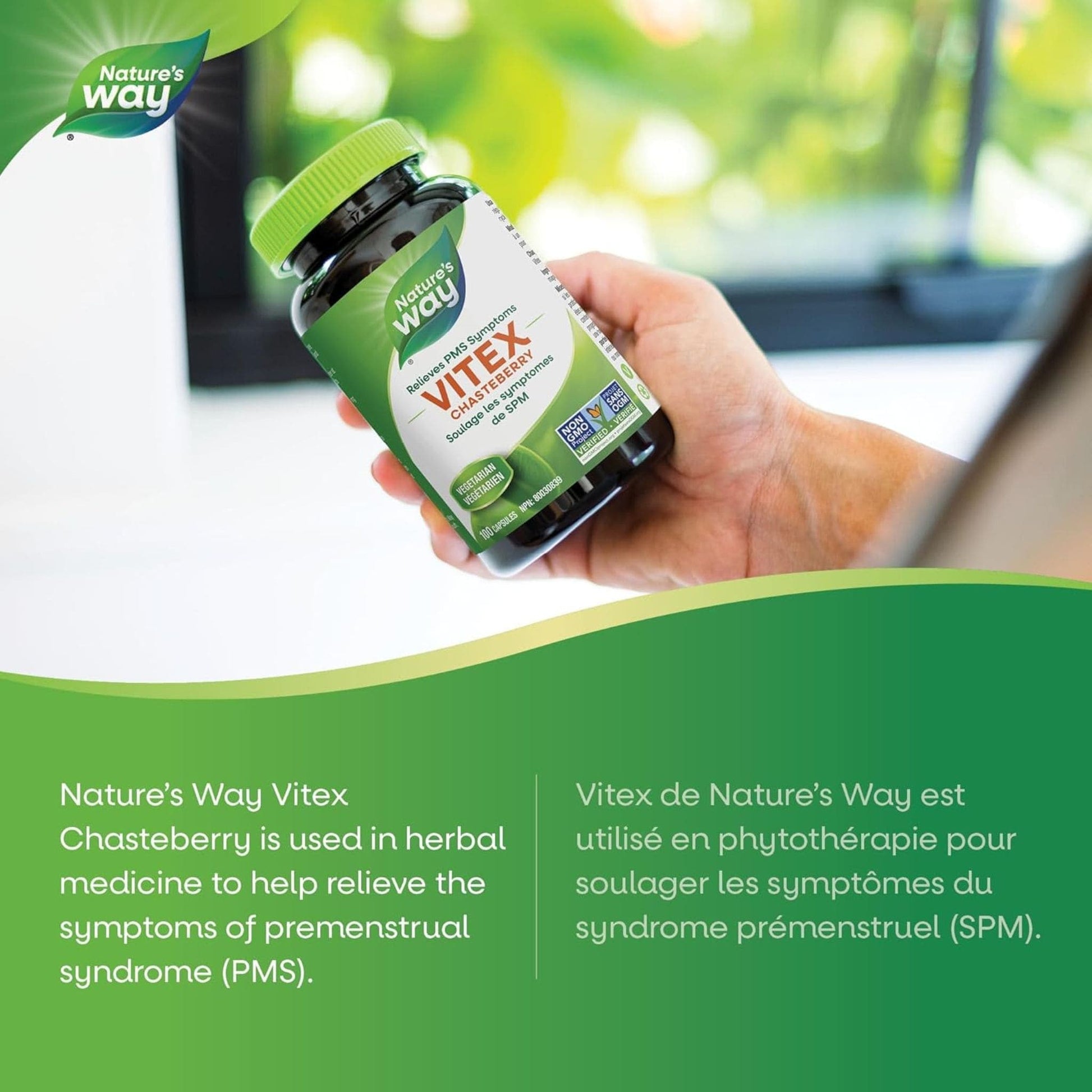 100 Capsules | Nature's Way Vitex Chasteberry