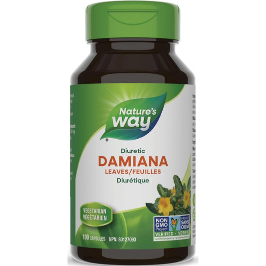 100 Vegetarian Capsules | Nature's Way Damiana Leaves