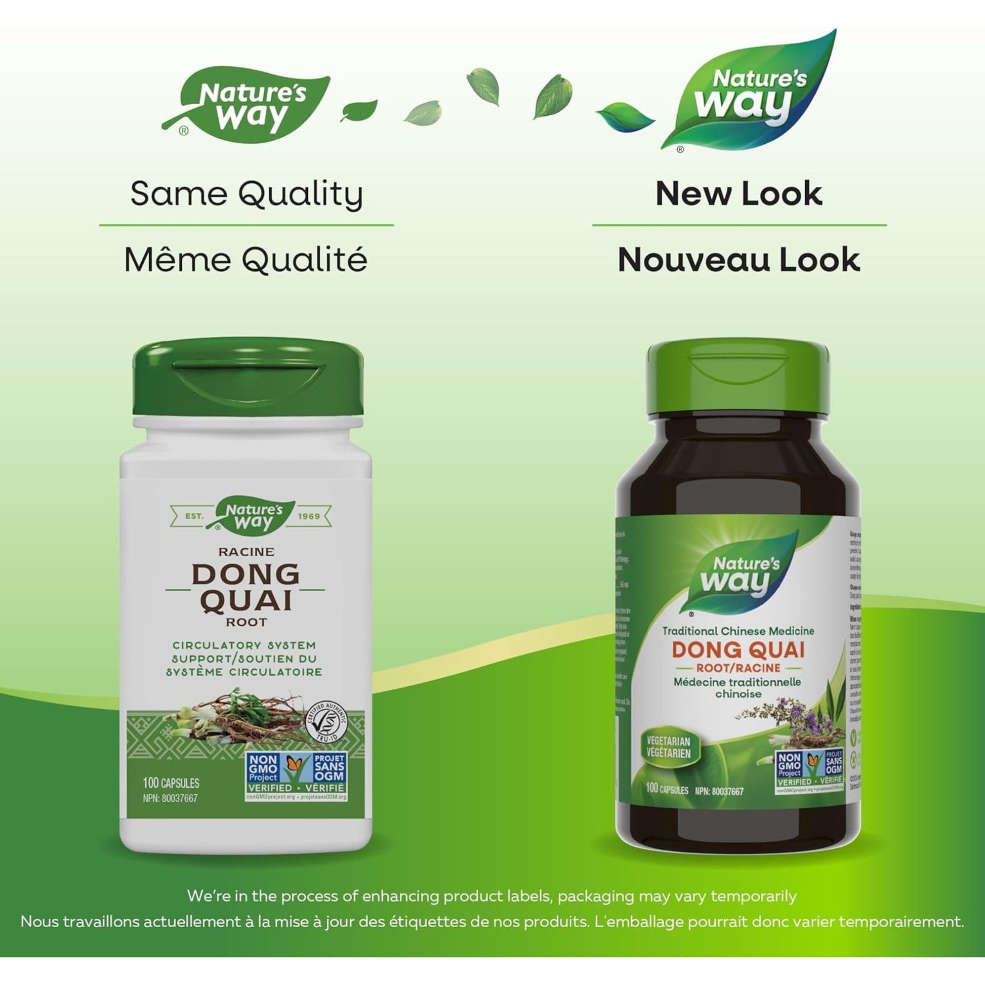 100 Vegetable Capsules | Nature's Way Dong Quai Root 