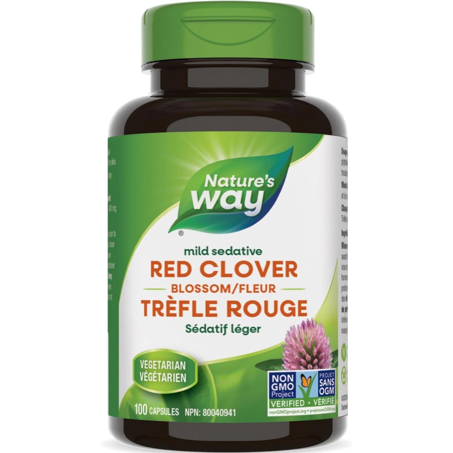 100 Vegetarian Capsules | Nature's Way Red Clover Blossom