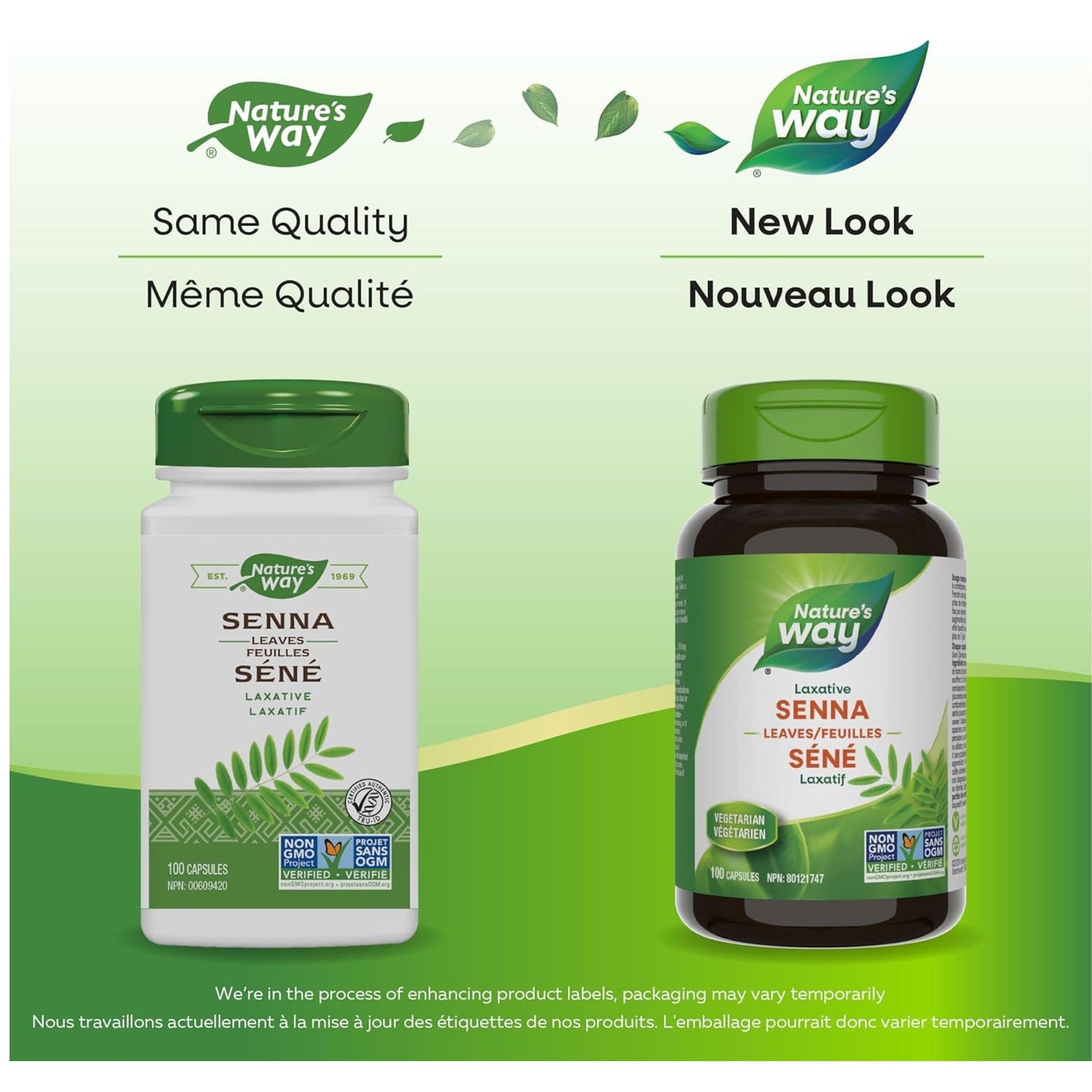 100 Vegetable Capsules | Nature's Way Senna Leaves