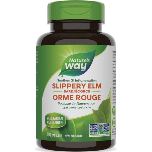 100 Vegetable Capsules | Nature's Way Slippery Elm