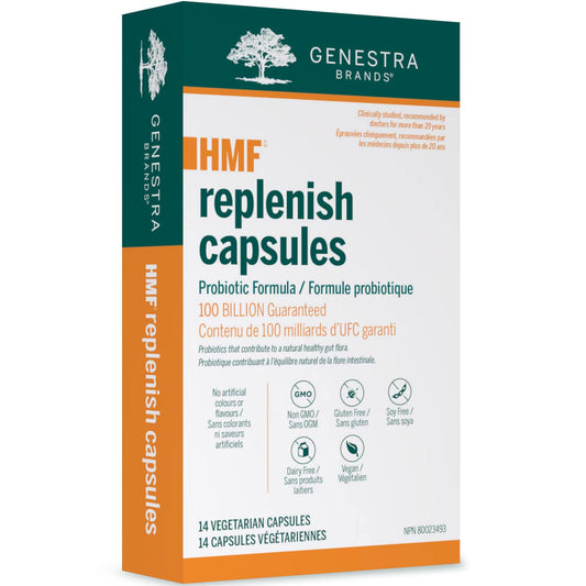 14 Vegetarian Capsules | Genestra Brands HMF Replenish Capsules 100 Billion