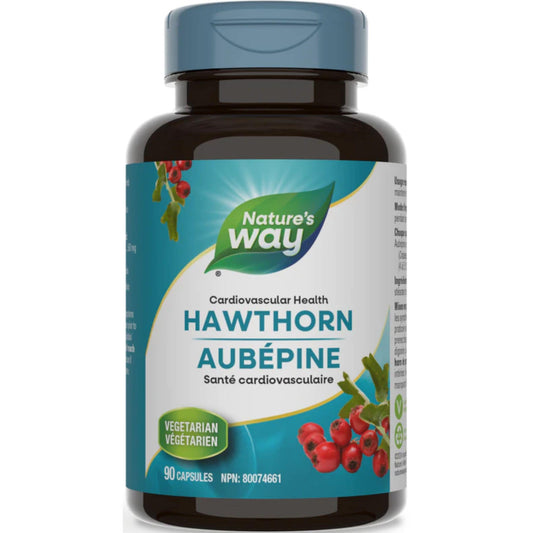 90 Vegetarian Capsules | Nature's Way Hawthorn, Standardized Extract