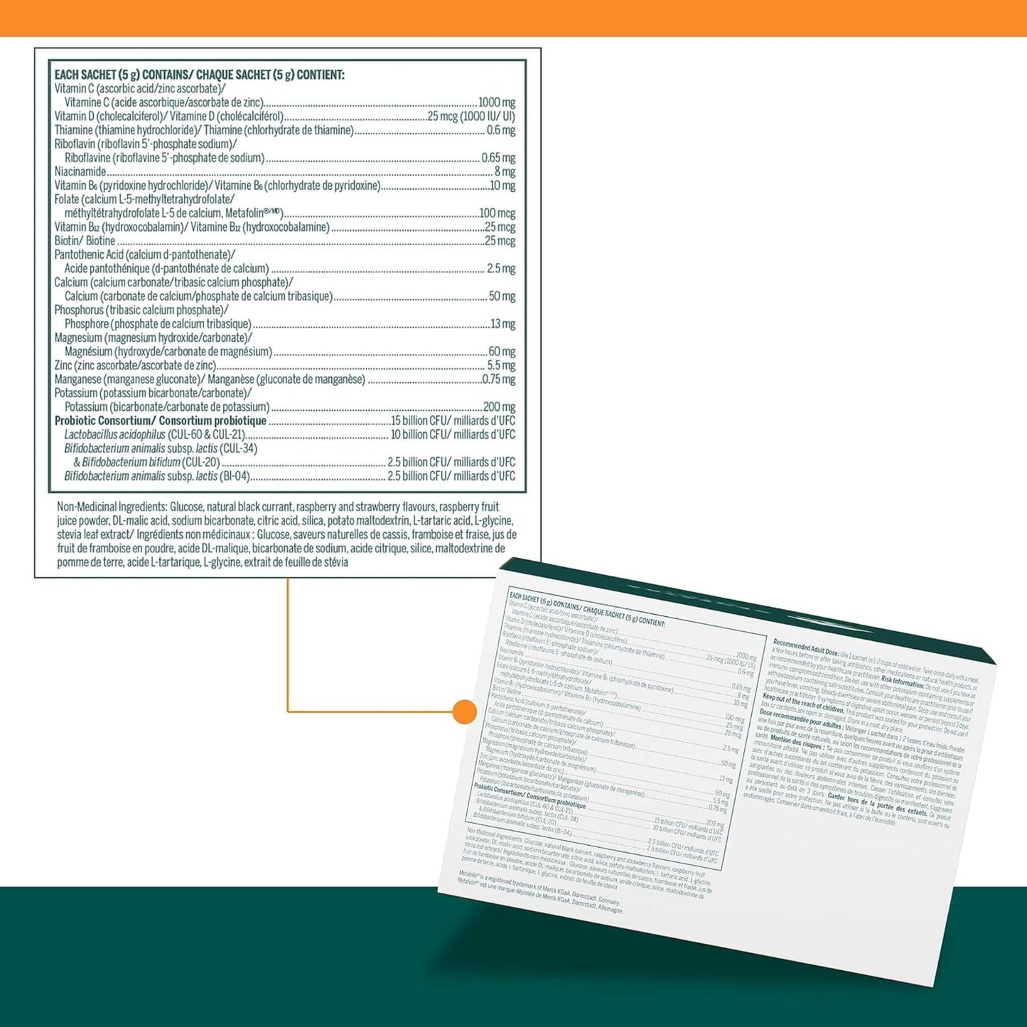 Mixed Mixed Berry Flavour, 30-5g | Genestra Brands HMF Immune Powder Sachet