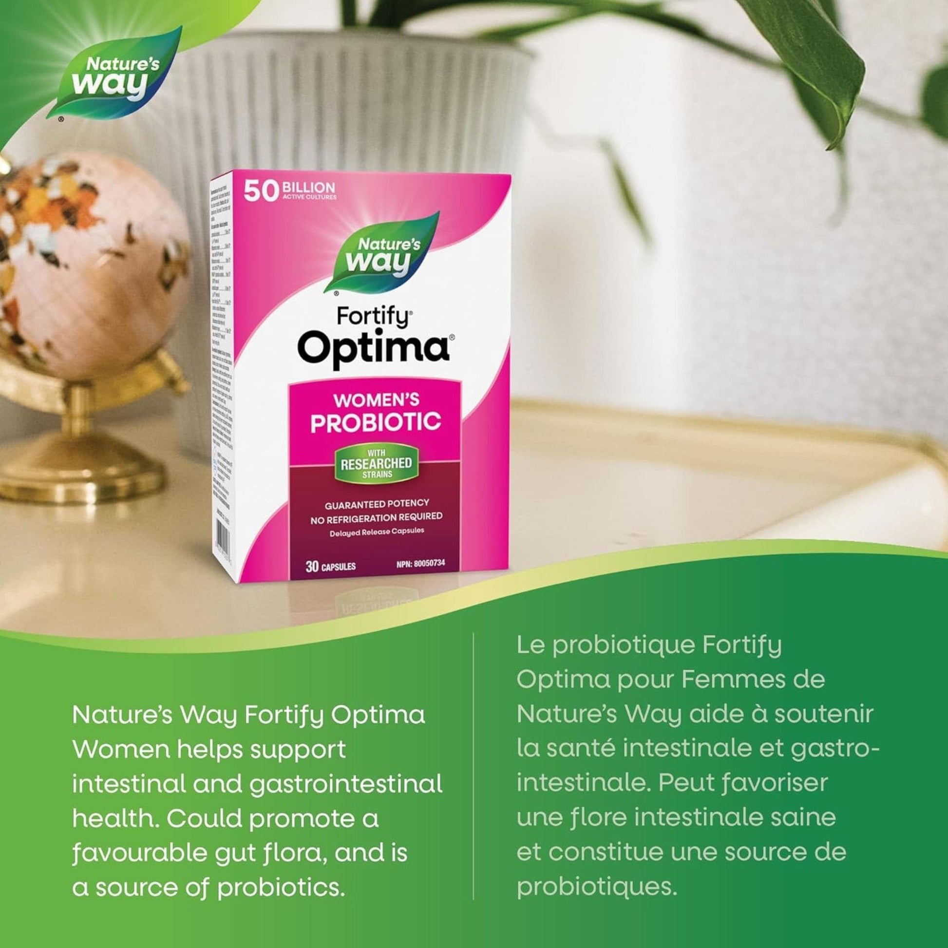 30 Capsules | Nature's Way Fortify Optima Women's Probiotic 50 Billion