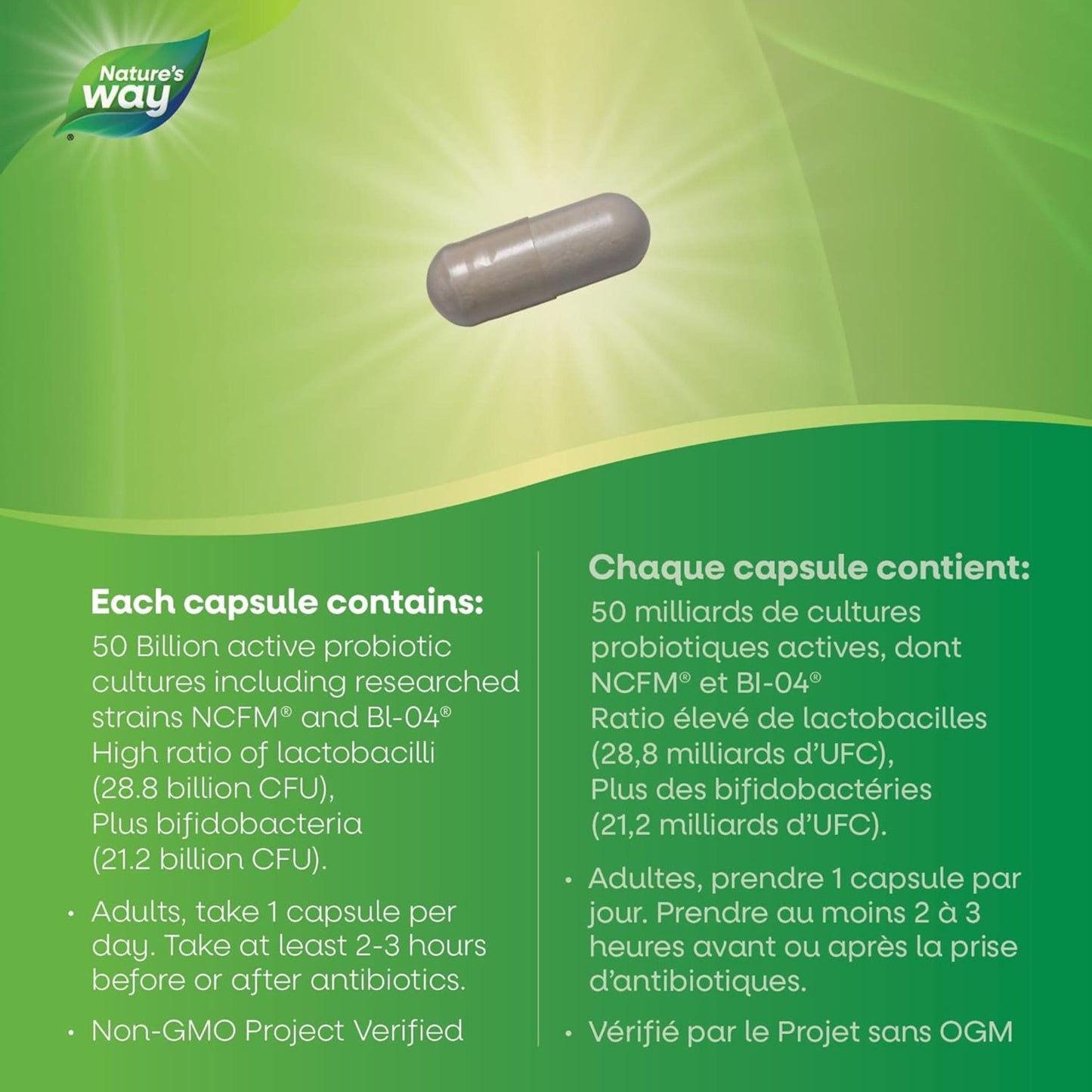 30 Capsules | Nature's Way Fortify Optima Women's Probiotic 50 Billion