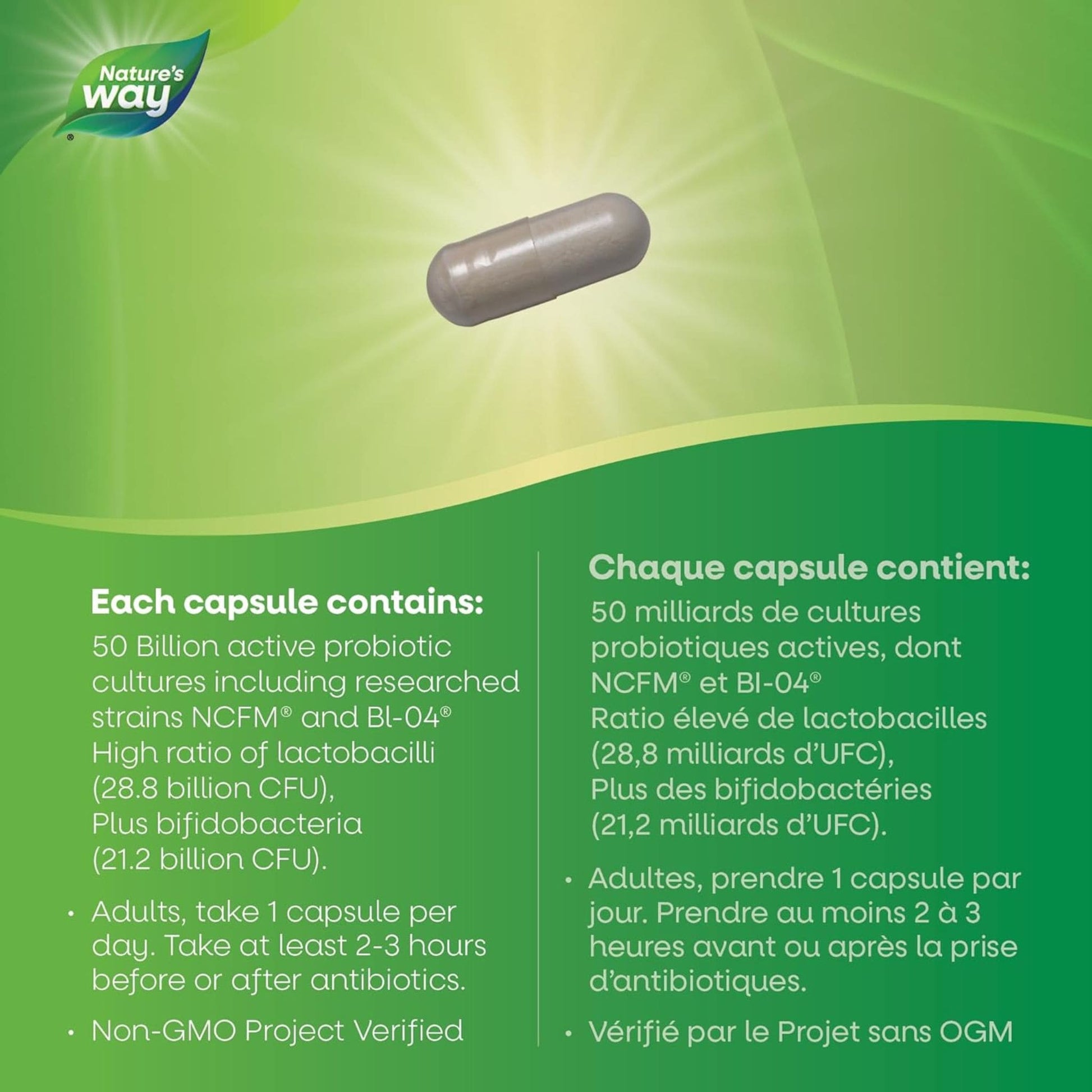 30 Capsules | Nature's Way Fortify Optima Women's Probiotic 50 Billion