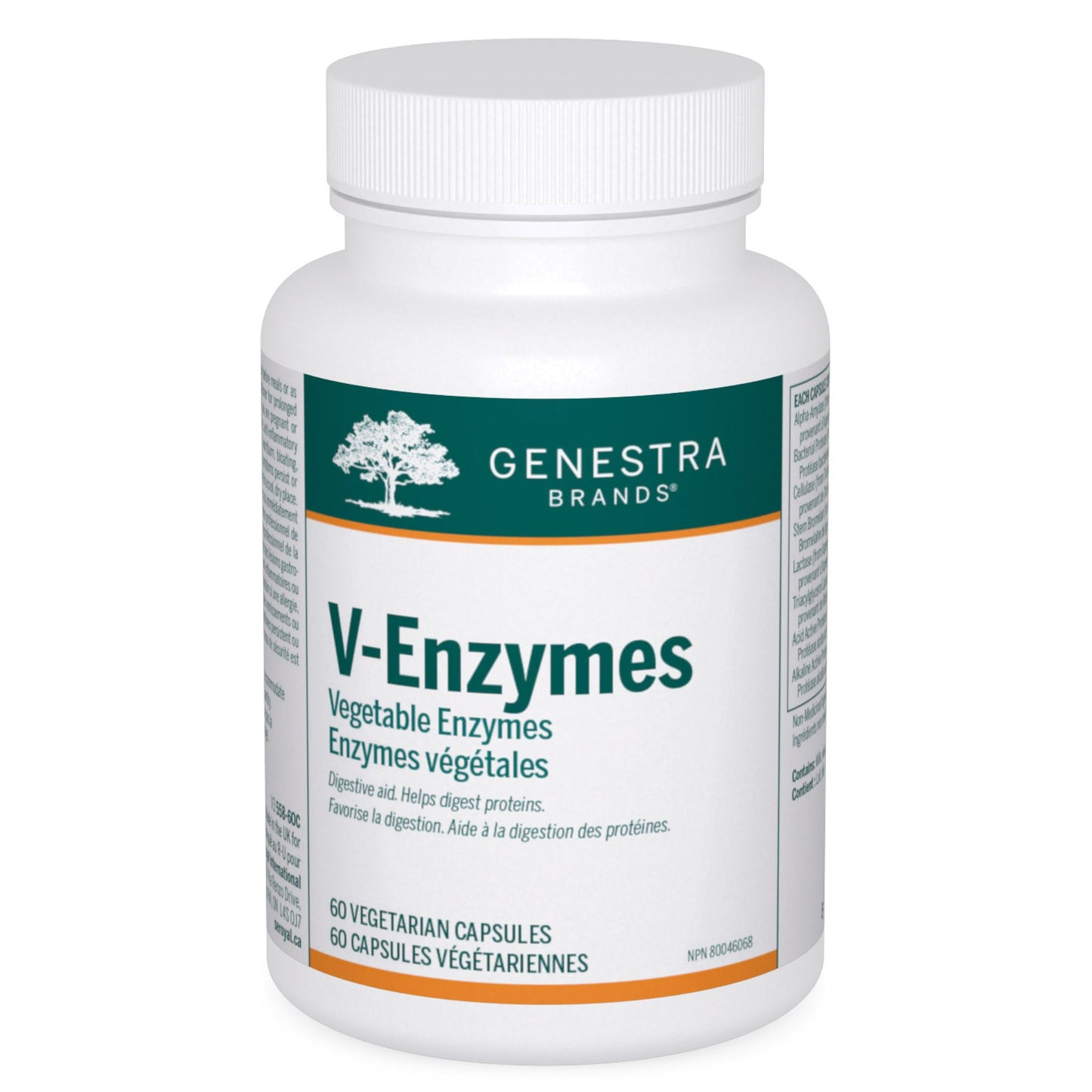 Genestra V-Enzymes 60 Vegetable Capsules