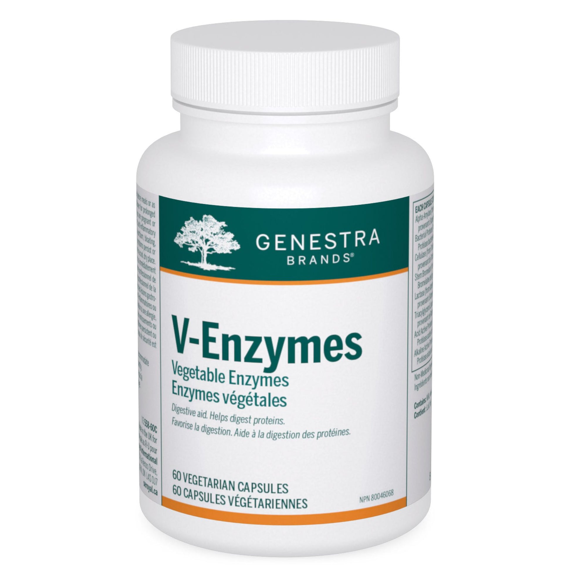 Genestra V-Enzymes 60 Vegetable Capsules